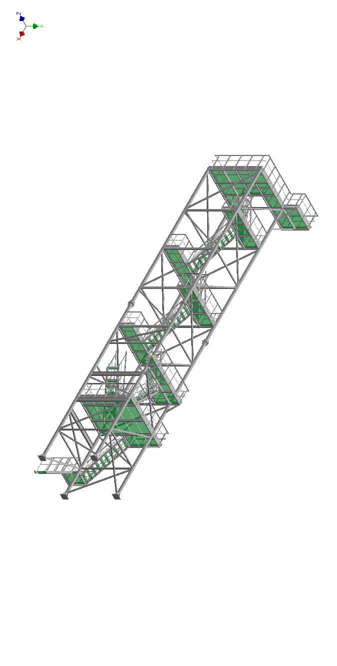 多层高空塔架3D数模图纸 STP格式